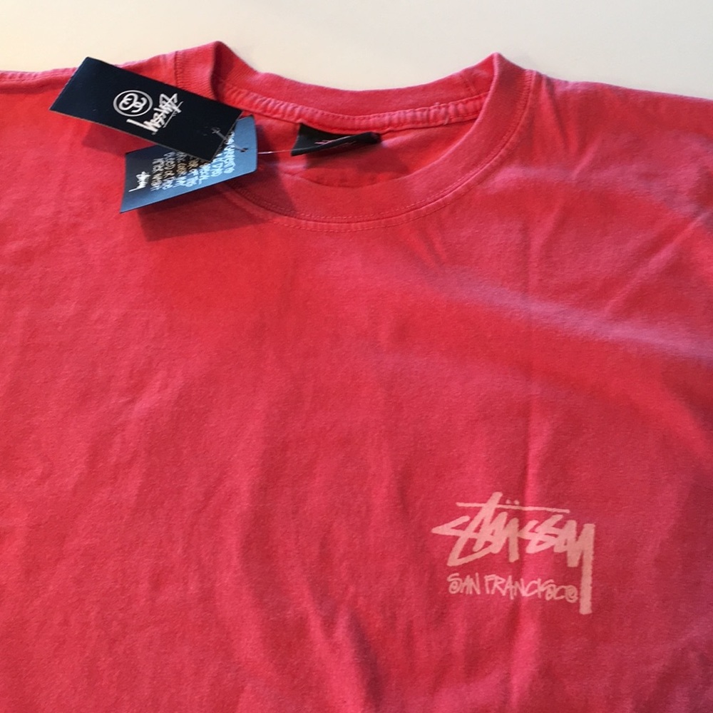 STUSSY short sleeve Pig Dyed San Francisco Tee